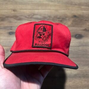 Vintage 1970s Georgia Bulldogs Red Golf Hat Mens Medium